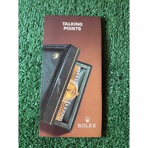 Vintage Rolex Talking Points Brochure, Salesman Pamphlet